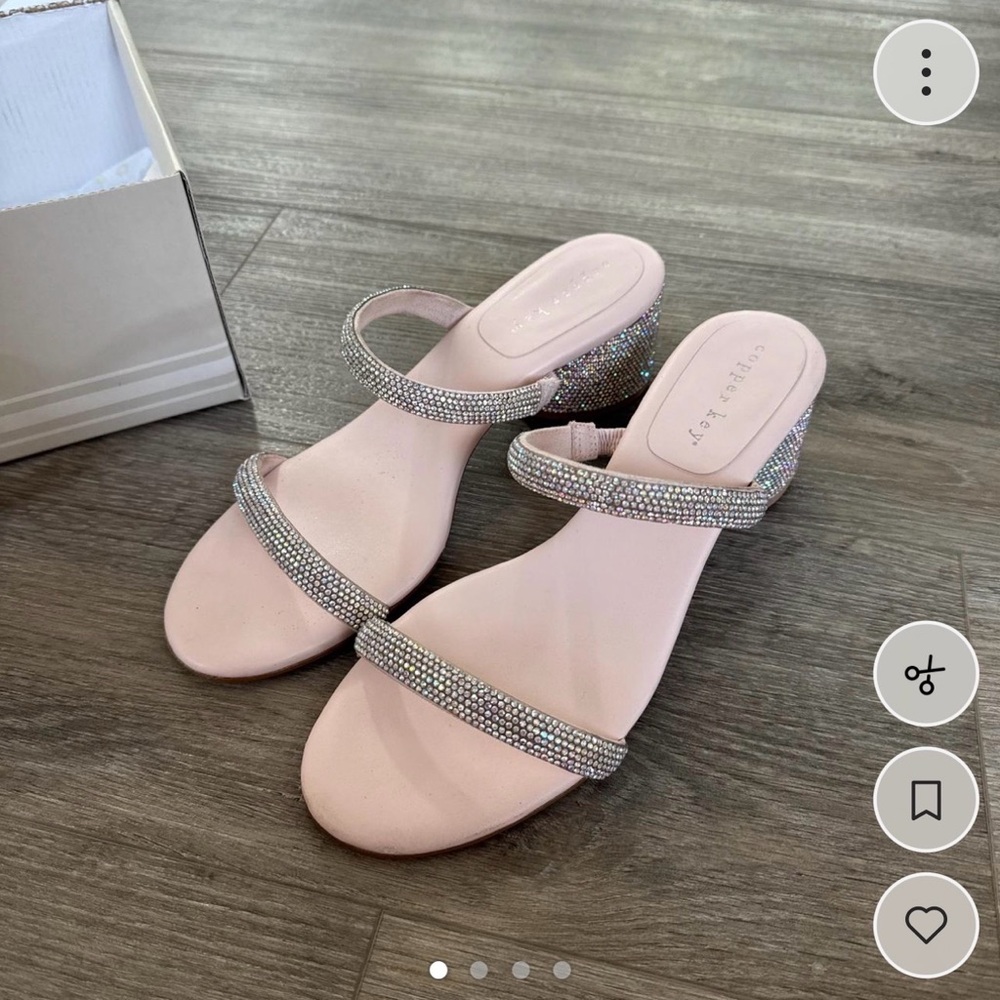 Pink Sparkly Copper Key heels